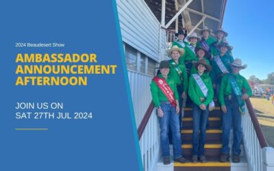 2024 Beaudesert Show Ambassador Announcement Afternoon